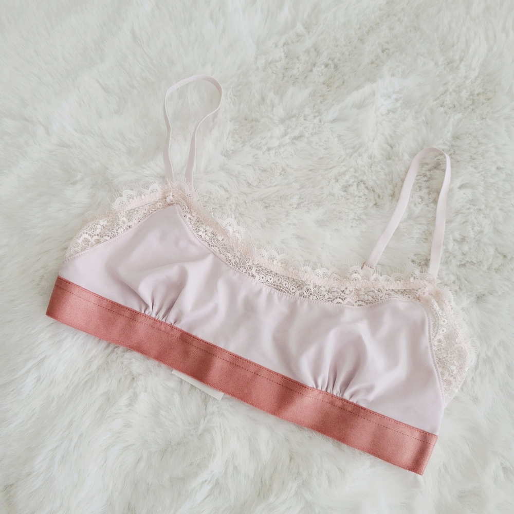 🌷FREE PEOPLE IN TIME SCOOP BRALETTE SIZE S - Picture 6 of 8